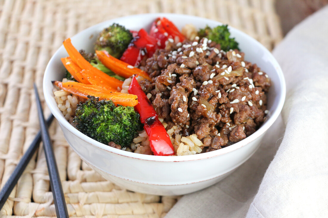 Cơm bò rau củ dinh dưỡng